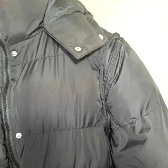 Justfab giant winter coat size XL zip off sleeves - Picture 4 of 6